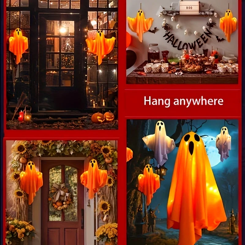 2pcs Halloween Hanging Ghosts - огляд і ціна Outdoor Lighting Front Yard