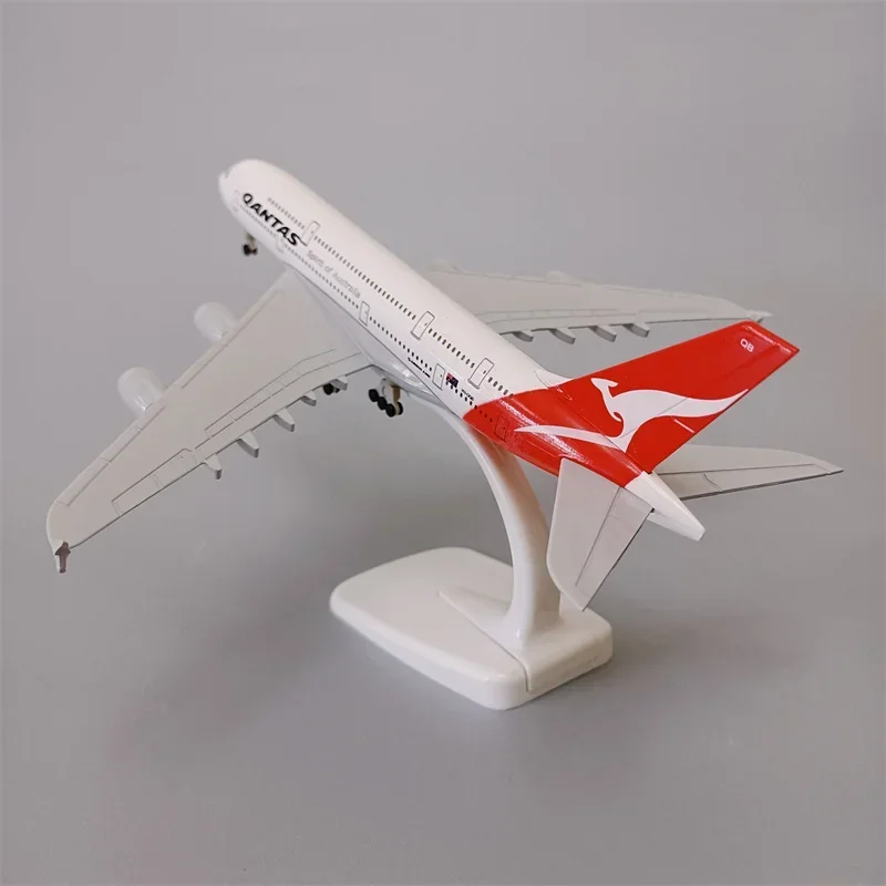 20cm Alloy Metal Air Australian Qantas AIRBUS 380 A380 Airlines Airplane Model Diecast Air Plane Model Aircraft w Landing Gears