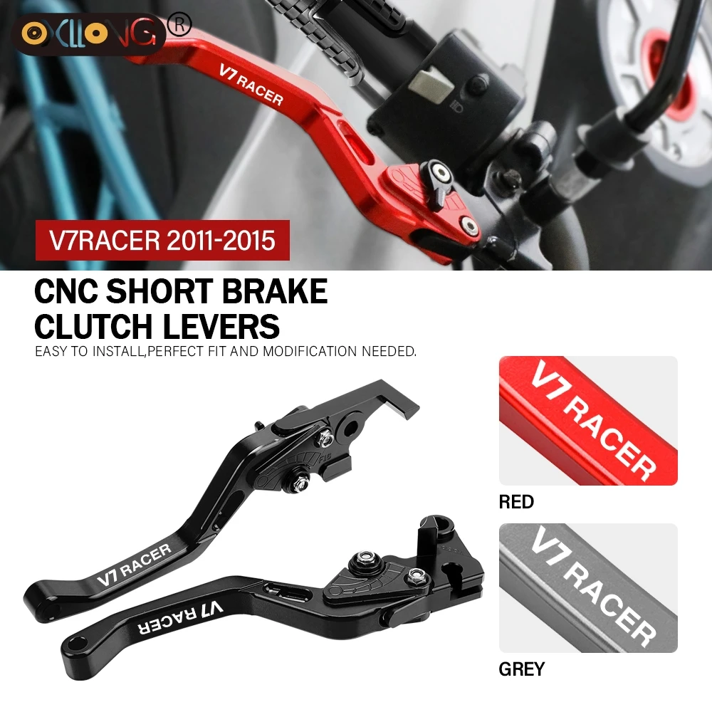 

CNC Aluminum Motorcycle Short Brake Clutch Levers Accessories Parts For MOTO GUZZI V7 Racer 2011 2012 2013 2014 2015