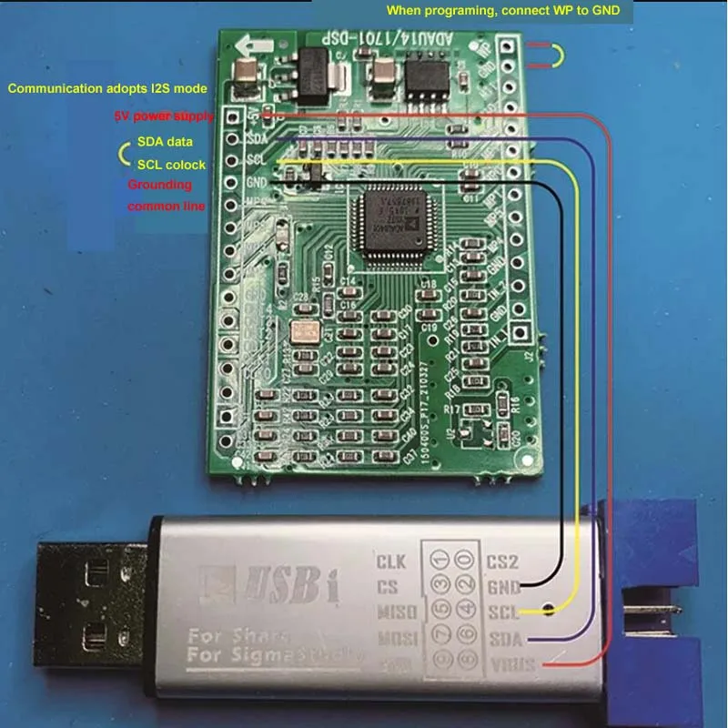 Upgrades Music Experience ADAU1401 Single Chip DSPmini Learning Board for ADAU1401/1701/1702 Learning &Product Use Dropship