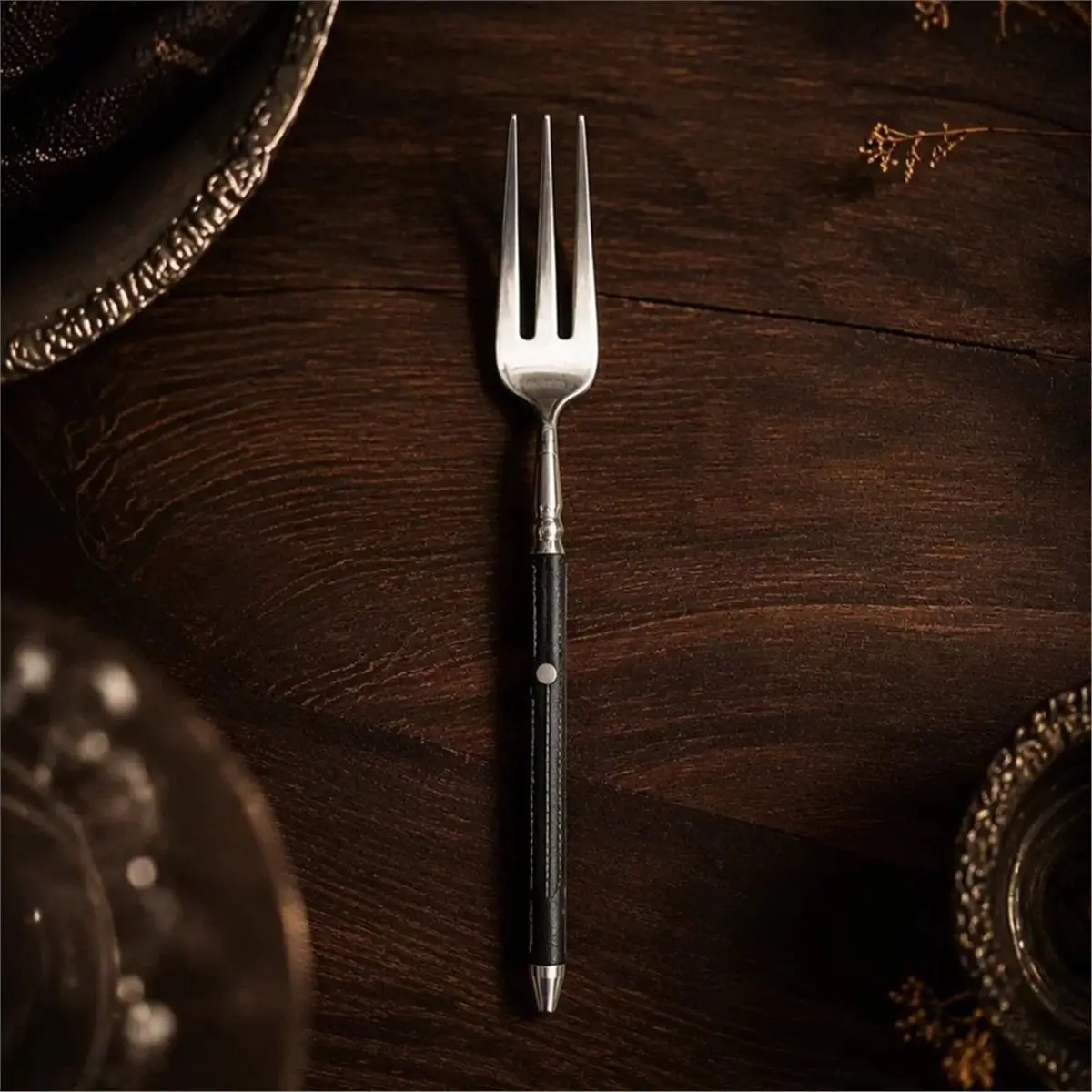 304 Stainless Steel Cutlery Fork Stainless Steel Telescopic Toothpick, Multifunctional All One Steel Fork