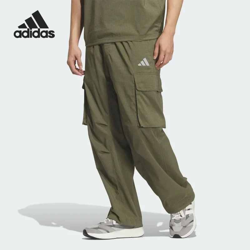 Adidas Four Seasons Unisex Tooling Woven Loose Retro Trousers for men women Training & Daily Wear KS1178