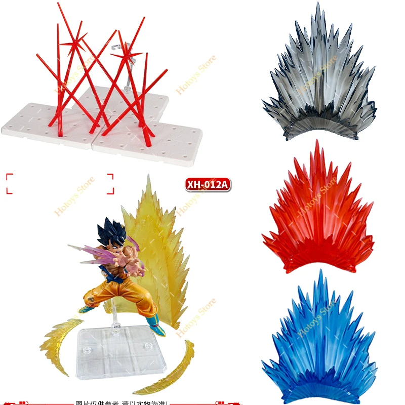 Modelo de acción explosión relámpago combate efectos especiales juguete coleccionable DIY escena soporte accesorios Anime figura adorno muñeca