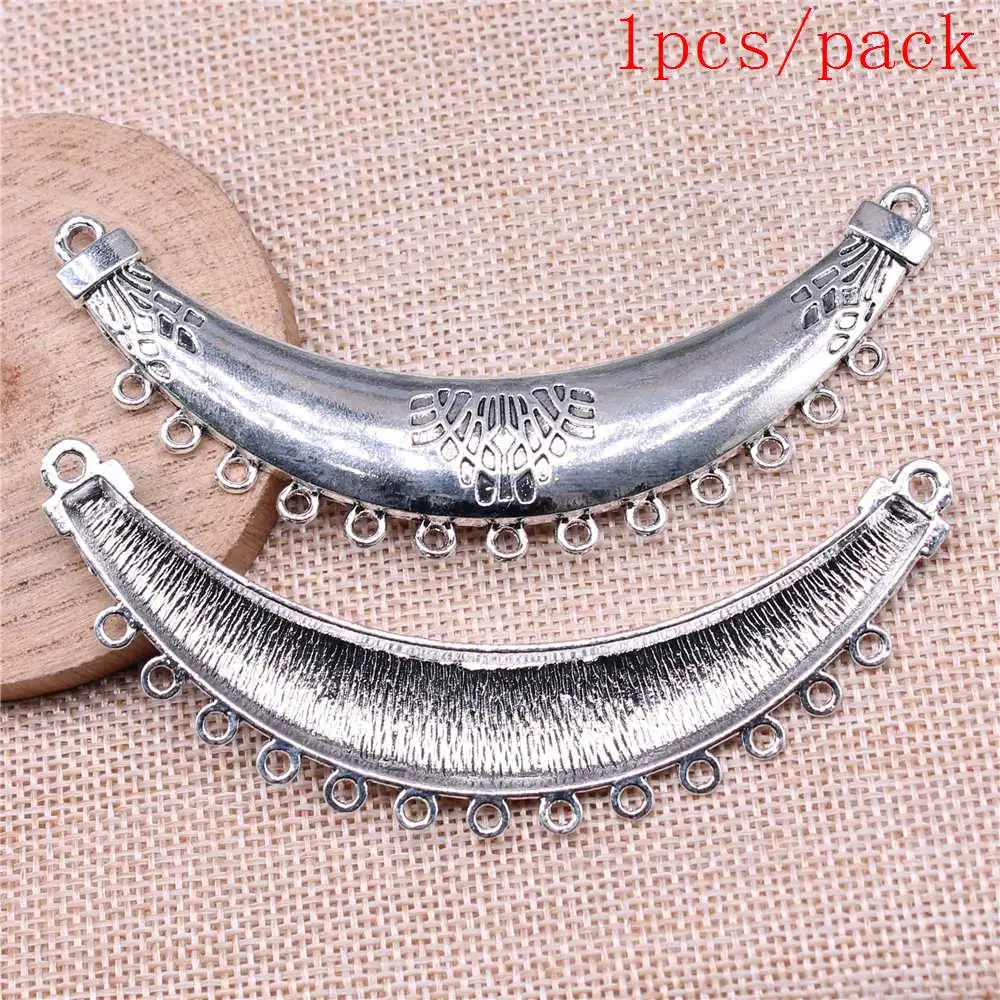 Crescent Moon Shaped Porous Earring Connector Charms For Jewelry Making DIY Pendants For Gift Bulk