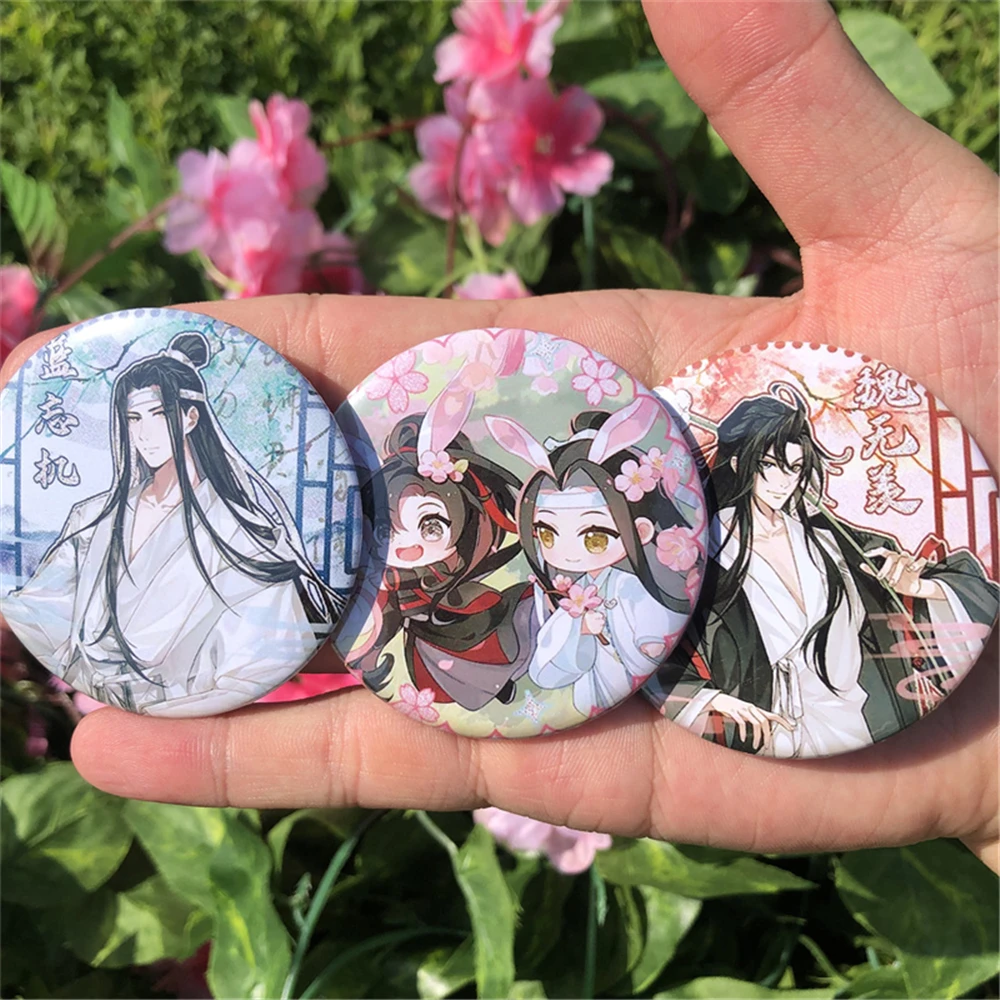 Spiel Großmeister der dämonischen Kultivierung mo dao zu shi wei wuxian lan wangji Cosplay Abzeichen Pin Spte Weißblech Brosche Prop ﻿