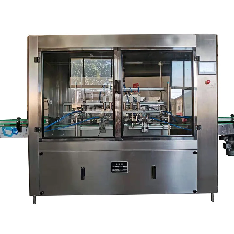 Customized multi‑head linear liquid filling machine oil bottling unit touch screen control for edible oil food factory