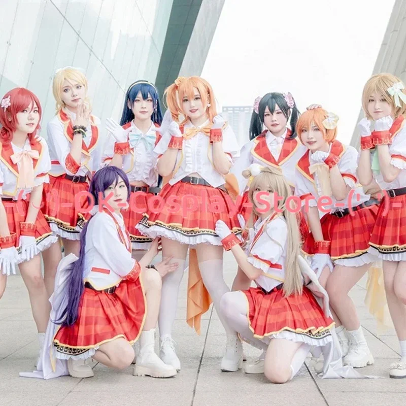 

LoveLive костюмы для косплея Kousaka Honoka Minami Kotori Sonoda Umi Ayase Eli танцевальное платье вечерние униформа костюм на заказ