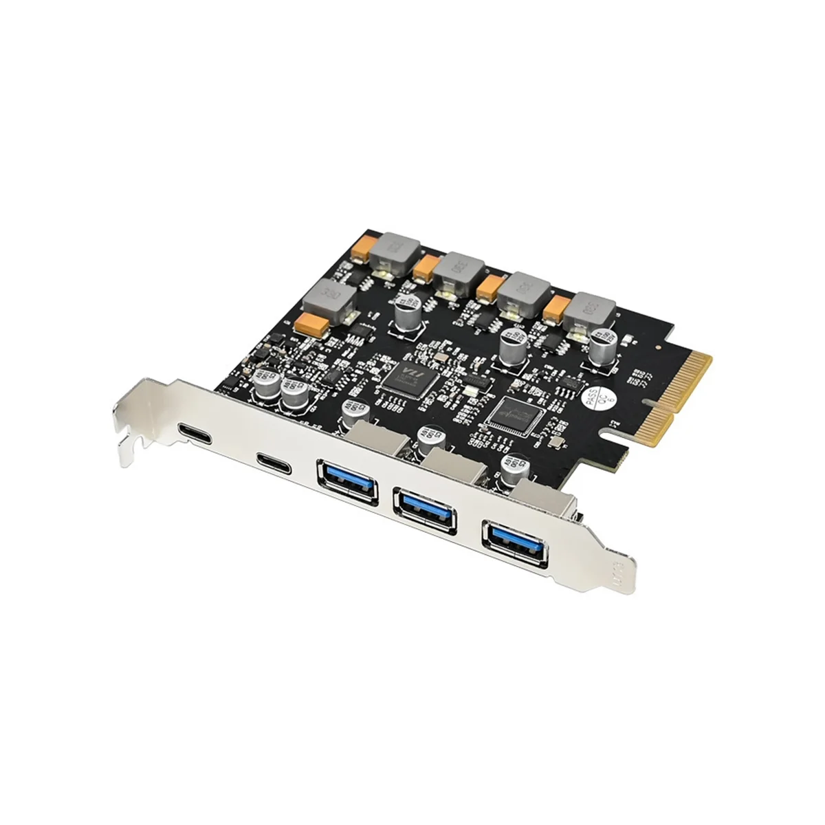 

PCIE X4 ASM3142 3A2C 10G USB3.1 Control Expansion Card PCIE Industrial Server Grade High-Speed Conversion Card