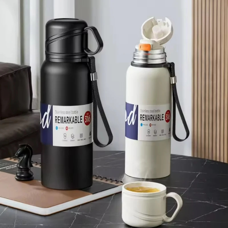 

Бутылка-термос из нержавеющей стали, изолированный стакан большой емкости, термобутылка для воды для напитков, термос, чашка