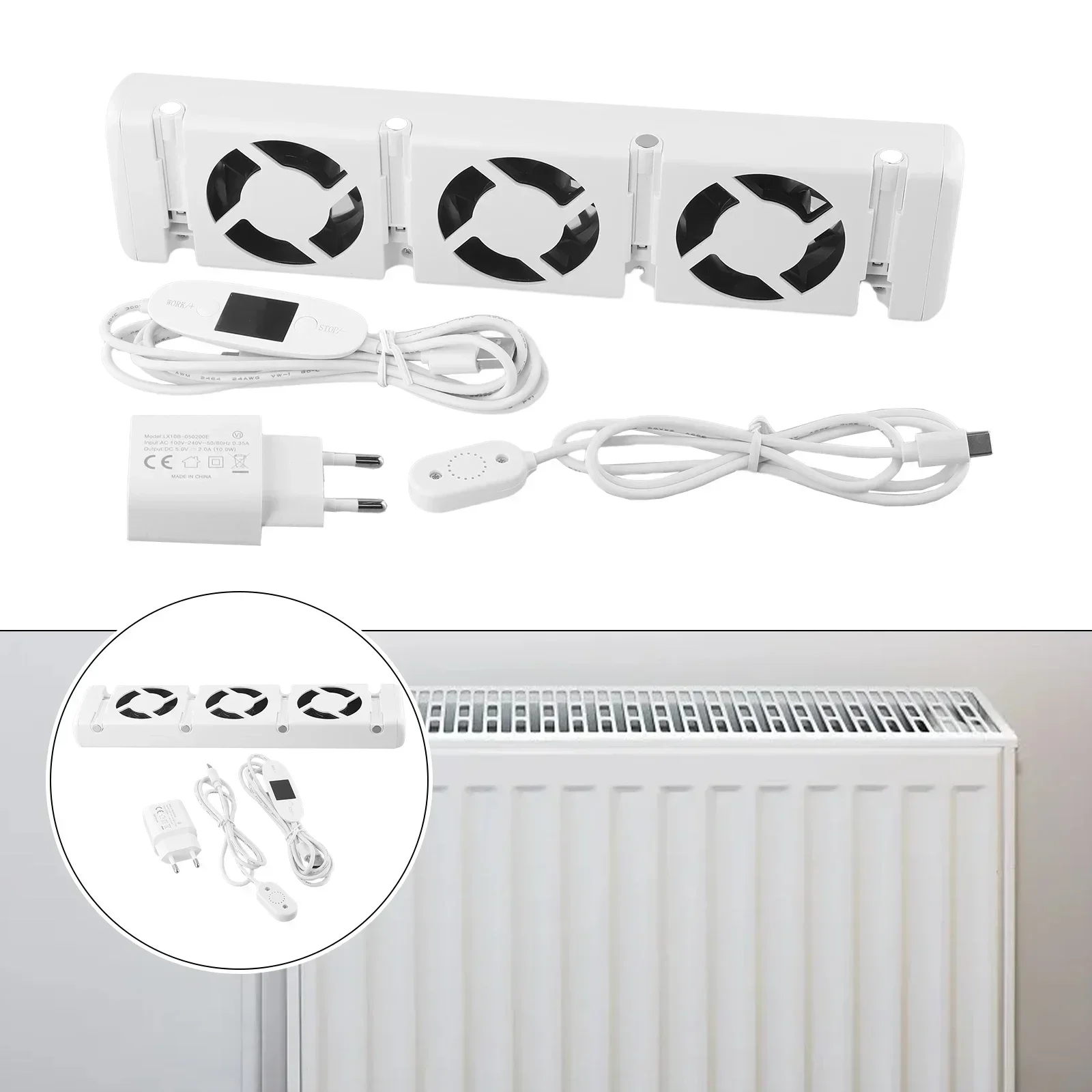 3.0 Mono Set Radiator Fan For Smart Radiator Booster Extension Set Ventilator Fan   For Smart Radiator Fan