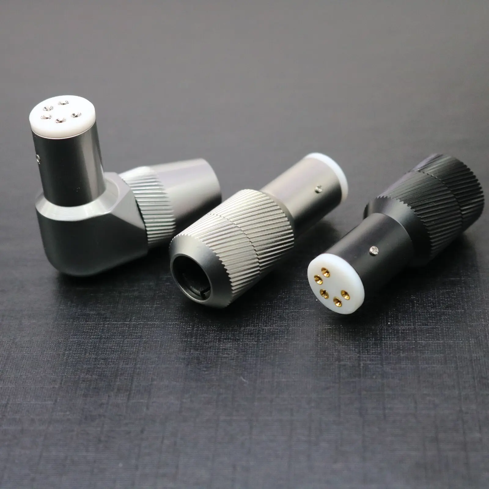 5Pin Gold Plated Brass Female XLR Connector for Turntable Tonearm Gramophone Phono HiFi High Fidelity Audio Accessories