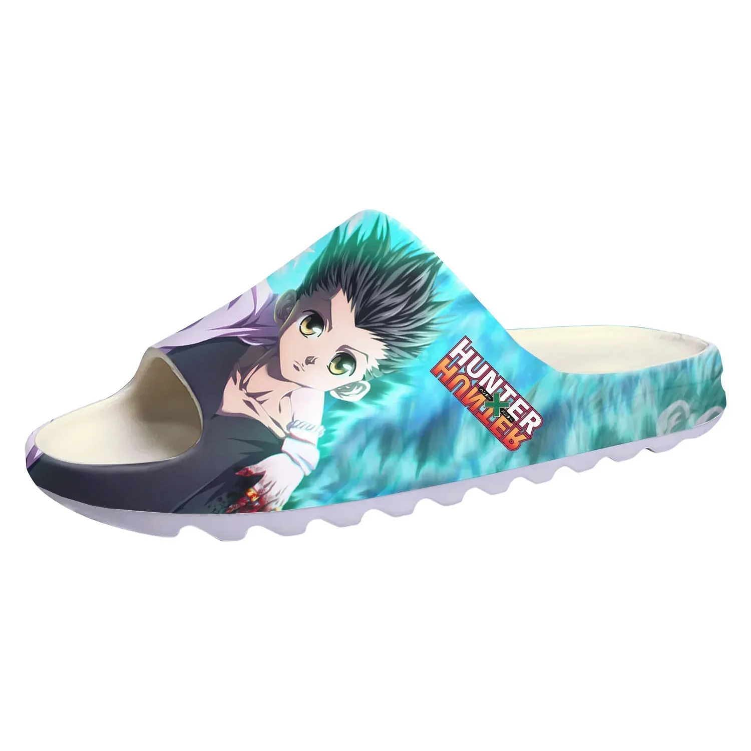 Pantuflas de Suela Suave de Anime Japonés Hunter X Hunter para Hombres, Mujeres y Adolescentes, Zuecos para el Hogar, Zapatos para el Agua, Sandalias Personalizables