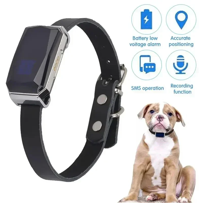 NEW Pet GPS Locator Mini Locator Waterproof Collar GPS Dog Collar Cat Locator Smart Fence Alarm APP Global Real-time Positioning