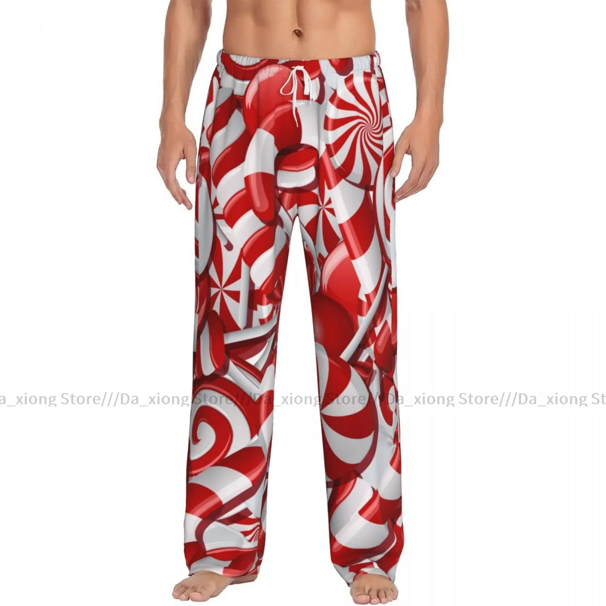 Candy Print Mens Pajamas Pyjamas Pants Lounge Pants Sleep Bottoms