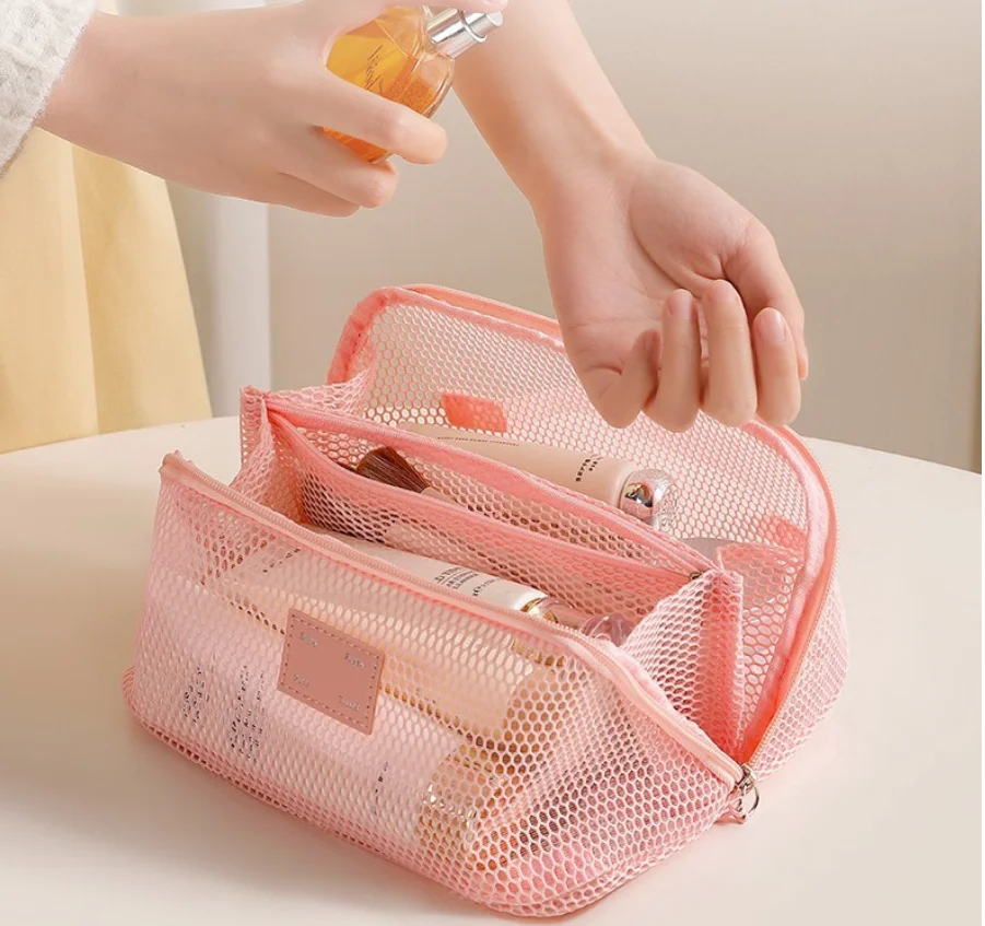 

Makeup Organizer Female Toiletry Kit Bag Make Up Case Storage Pouch Vanity Storage, Cosmetic Bag, Organizer Bag For Travel Zip