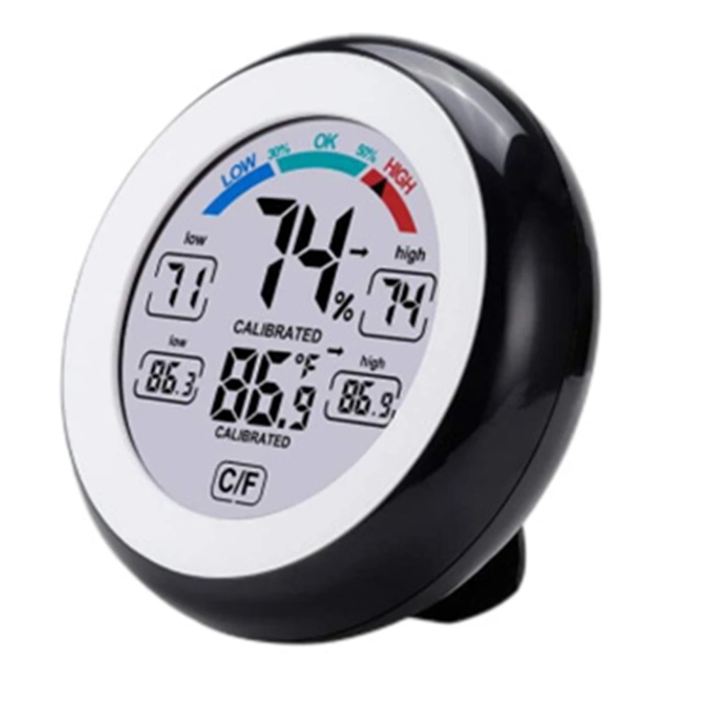 AA80 Digital Monitor Hygrometer Thermometer Indoor Room Home Temperature Humidity Monitor for Home Baby Room Black