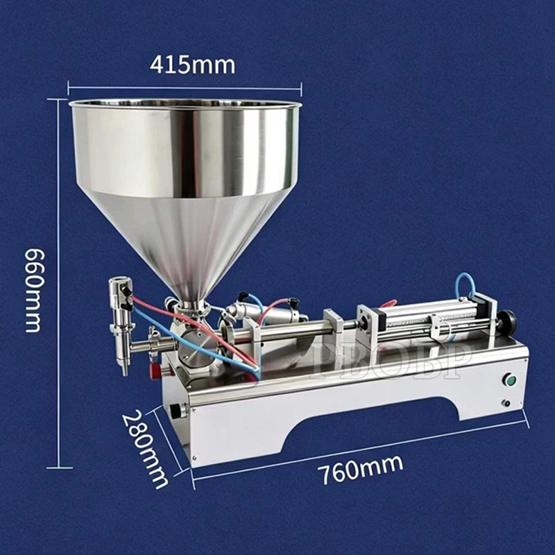 Factory Price Customizable Cosmetics Paste Sauce Juice Filling Machinery Semi-Automatic Paste Filling Machine