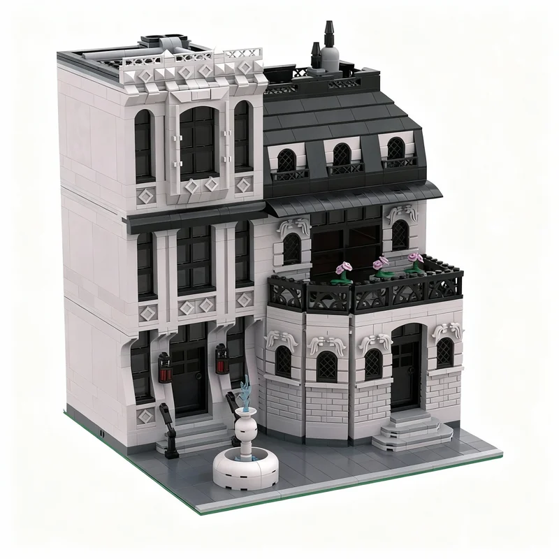 1369pcs MOC City Modular Streetscape 2 Model Building Blocks Construction Festival Gift Creative Idea Toy Education Brick