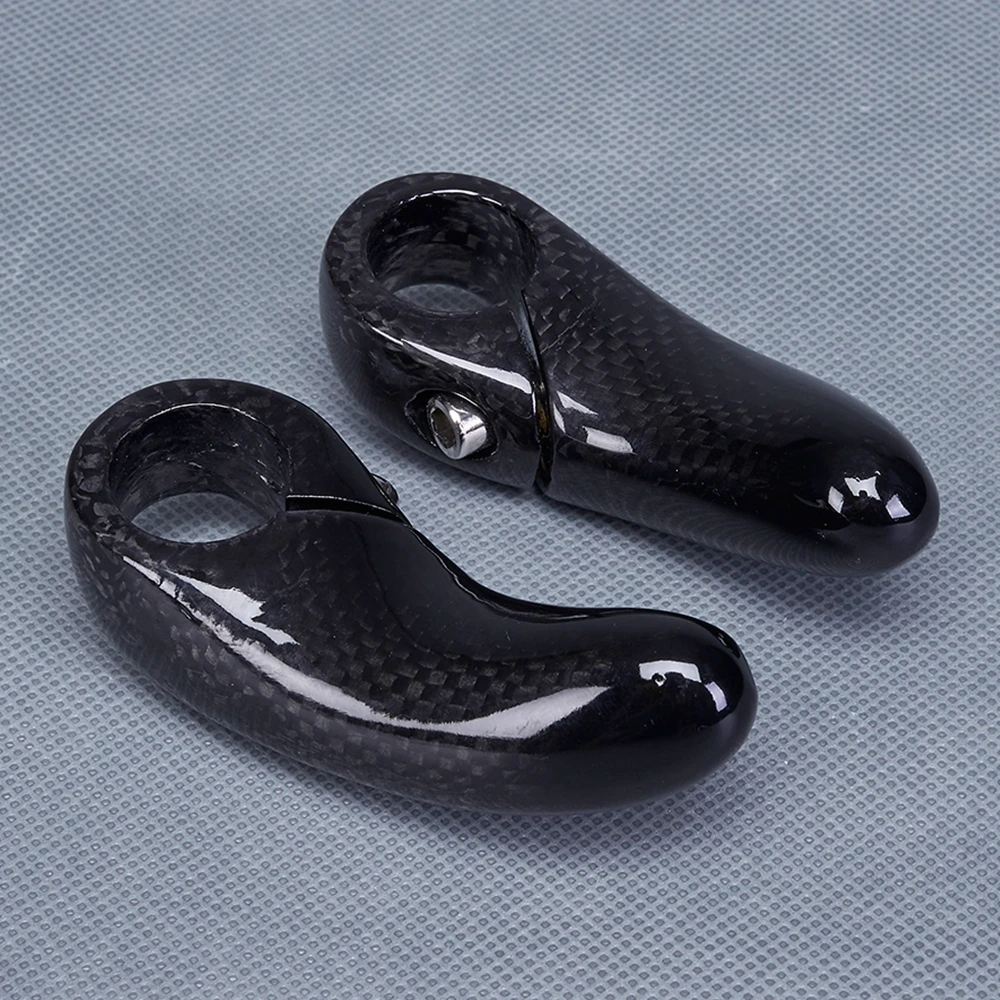 Bicycle Mountain Bar End Carbon Fiber Bike Small Auxiliary Handlebar MTB Cycling Parts