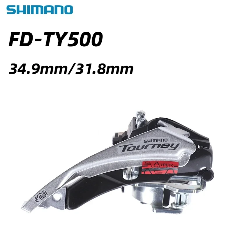 SHIMANO TOURNEY FD-TY500 TY TOP SWING Front Derailelur 6/7/8 Speed Clamp 31.8mm 34.9mm For MTB Mountain Bike