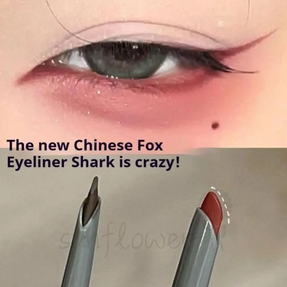 جديد مكافحة تلطخ المائل كحل هلام القلم السلس شقة رئيس كحل مقاوم للماء التجفيف السريع كحل ماكياج العين