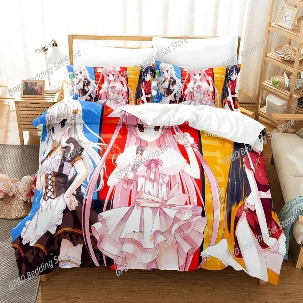 

Anime Game Aria the Scarlet Ammo 3D Bedding Set Duvet Cover Pillowcases Single Twin Full Queen King Home Decor Quilt Boys Gift