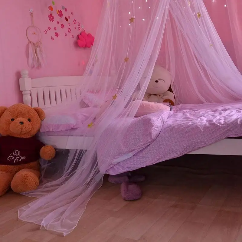 Baby Crib Netting Princess Dome Bed Canopy Childrens Bedding Round Lace Mosquito Net For Baby Sleeping