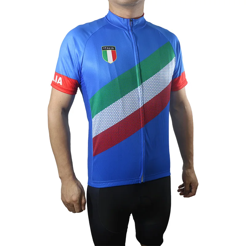 

Italy Italia Bike Jersey Short Sleeve Top Road MTB Summer Cycling Clothes Bicycle Quick Dry Shirt Sport Wear Breathable