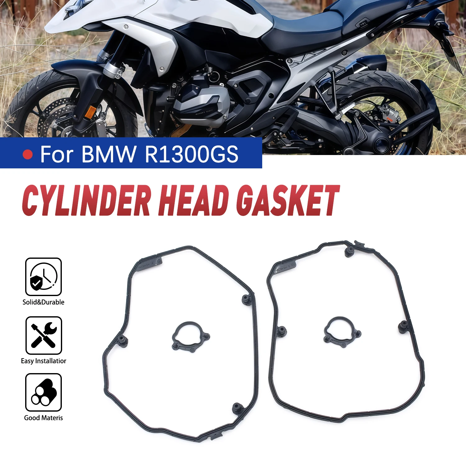 Motorcycle Engine Valve Cover Gasket Cylinder Head Cover OEM Left 11121027893 Right 11121027894 For BMW R1300GS 2024 2025 2026