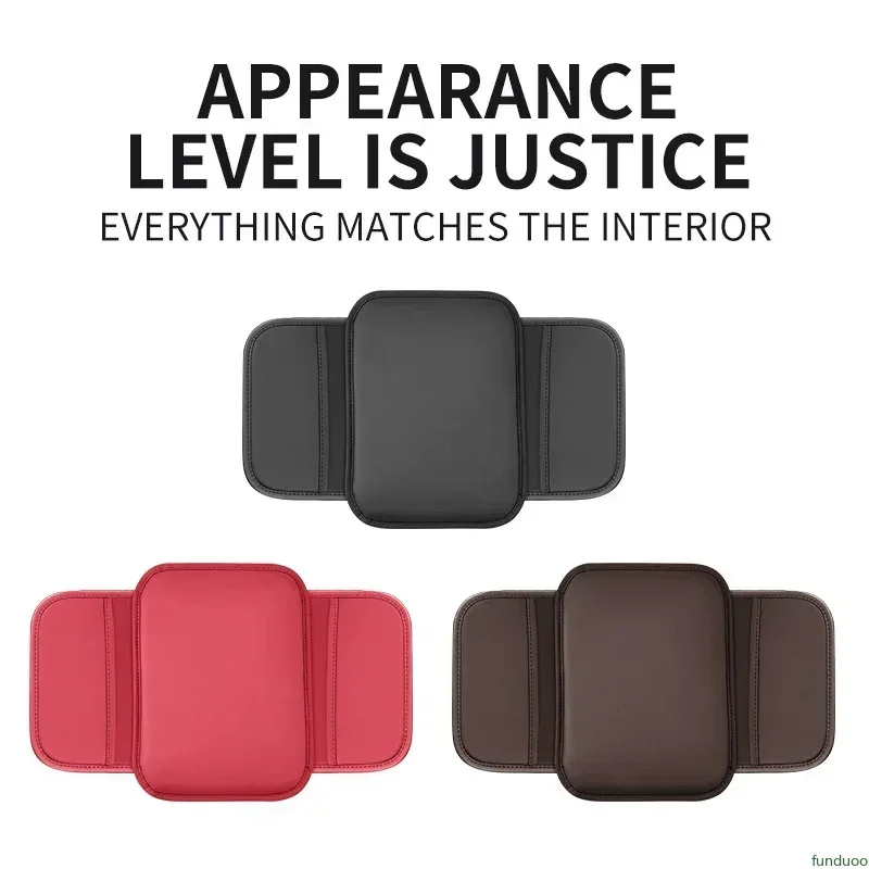 For Toyota Prado 150 Land Cruiser Prado J150 2010 - 2019  Car Armrest Box Pad Leather Cushion Storage Bag Elbow Height Support