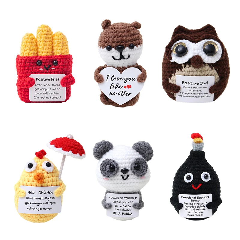 Häkeln Sie Ornament Büro Schreibtisch Zubehör häkeln Figur Dekoration handgemachte gewebte Tiere Kindergarten Dekor Geburtstagsgeschenke