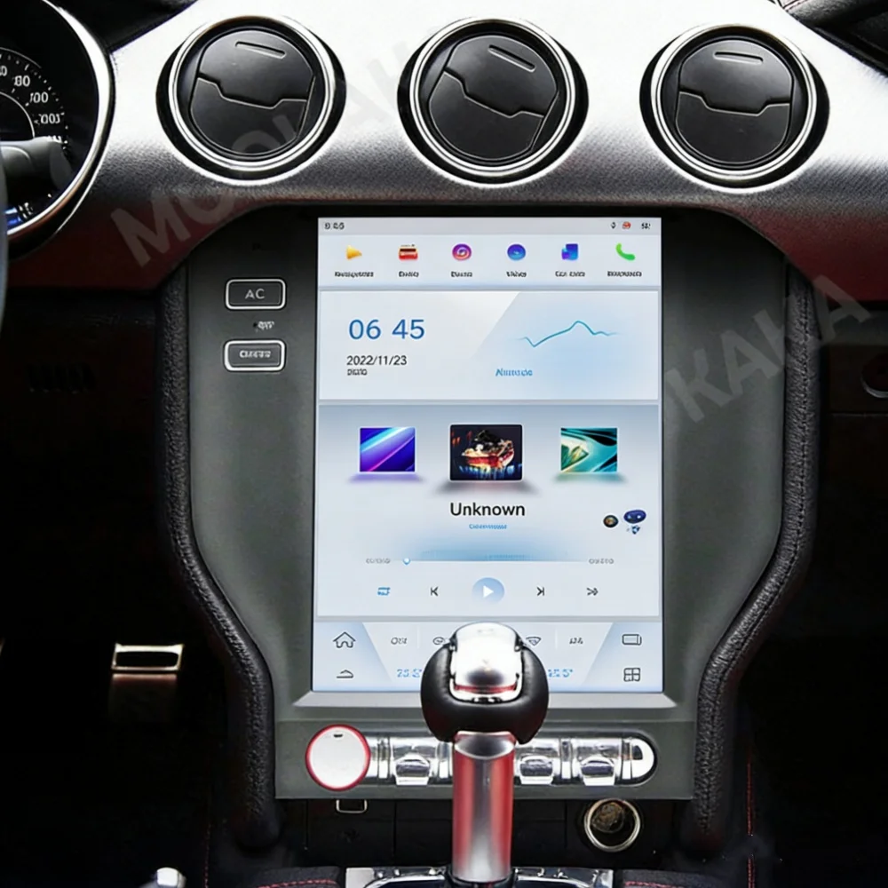 Android 13 Car Intelligent Systems 2014 - 2021 For Ford Mustang Car Radio Stereo Multimedia Player GPS Navigation DSP Carplay
