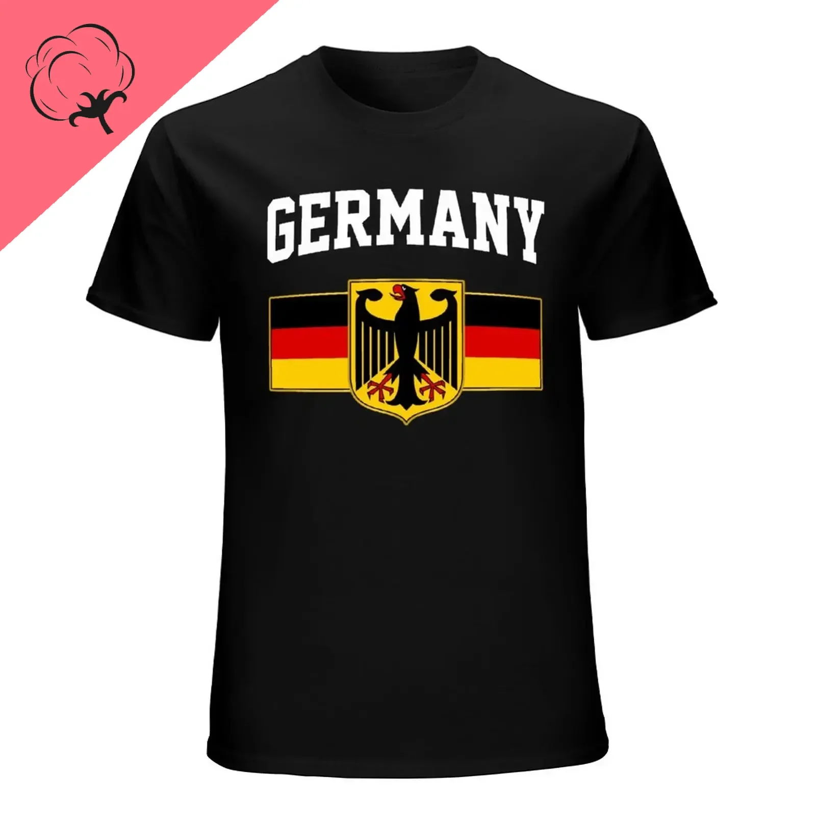 More Design Germany Flag German Men 100%cotton Tshirt Tees T-Shirt O-neck T Shirts Women Boys Clothing