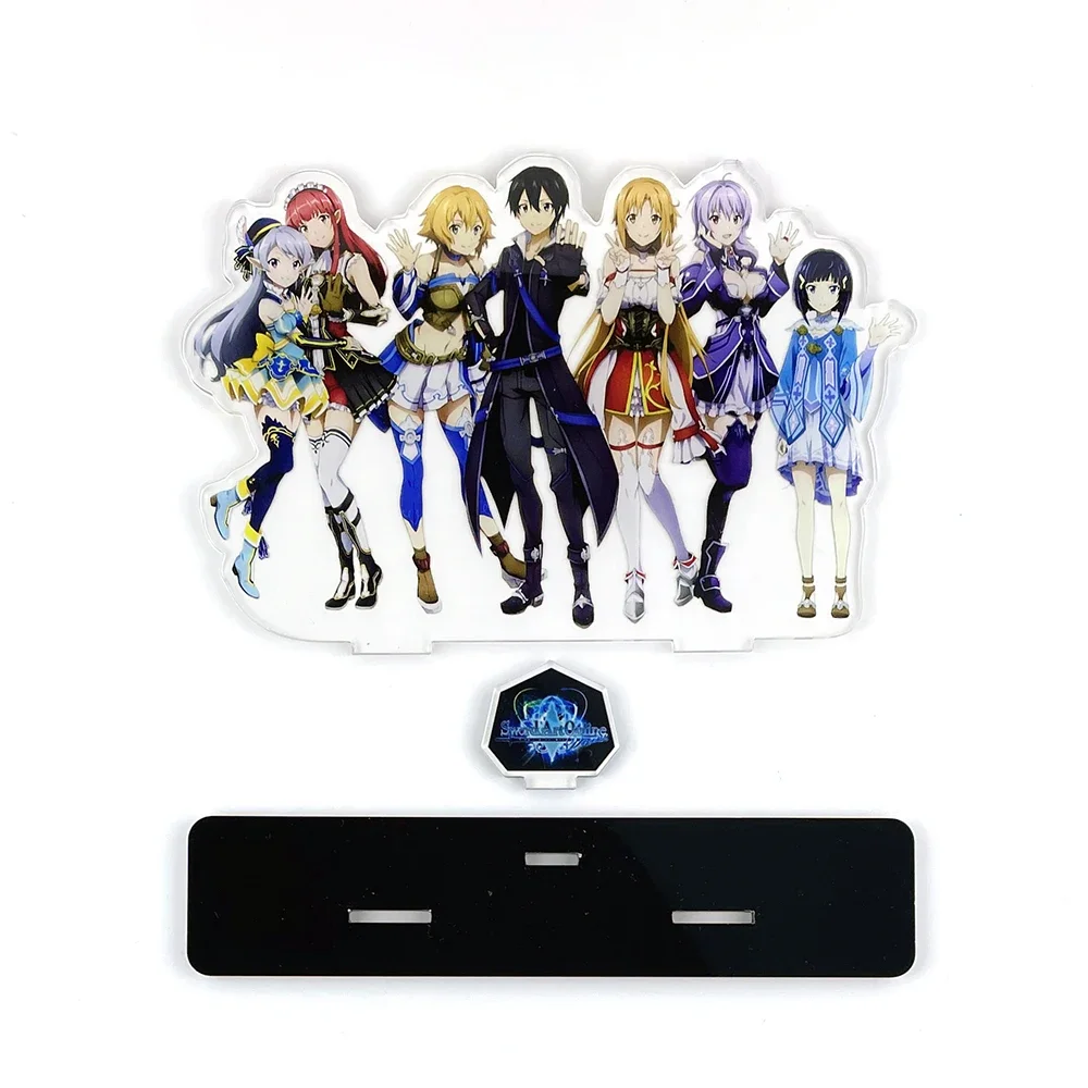 

SAO Kirito Asuna group acrylic standee figurines desk decoration cake topper