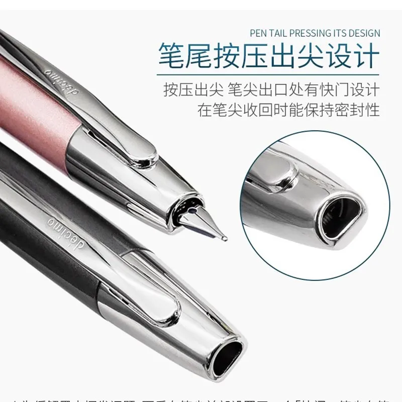 Pióro wieczne Pilot Pen Capless Decimo Original ze stalówką z 18-karatowego złota, zestaw piór do pisania, artykuły papiernicze. — zdjęcie produktu 3