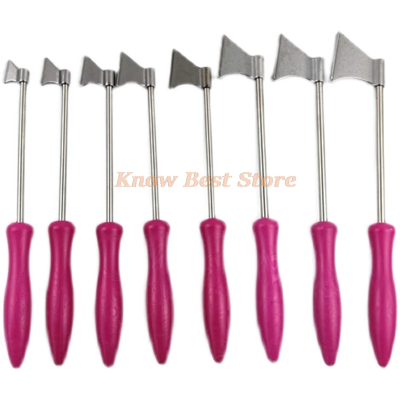 8pcs/set Motor Maintenance Scoring Molding Inserting Presser Foot Crimping Plate New Type Stainless Steel Professional Tool