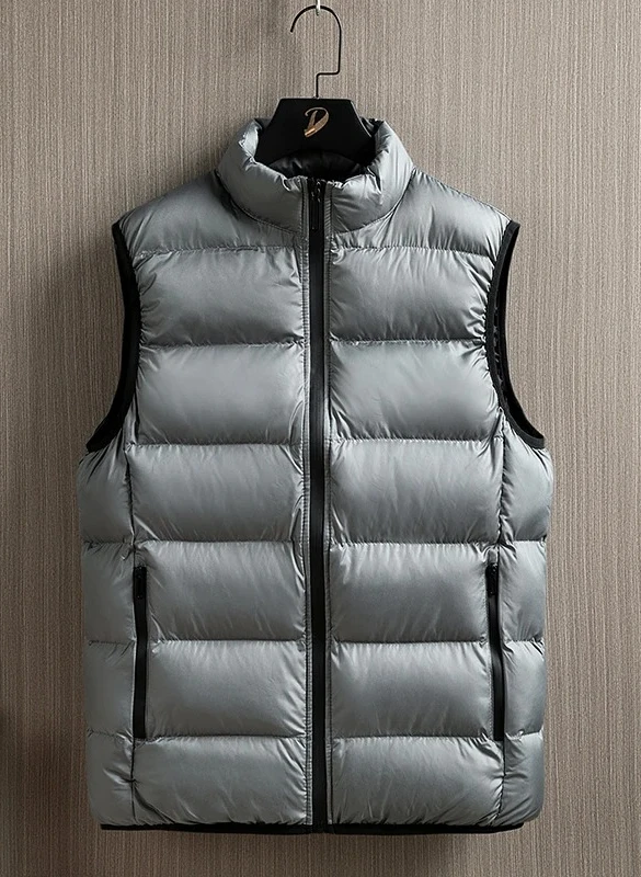 

Men's Anti-Pilling Anti-Fading Warm Goose Down Jacket Fashion Parkas Cotton Vest Running Wear