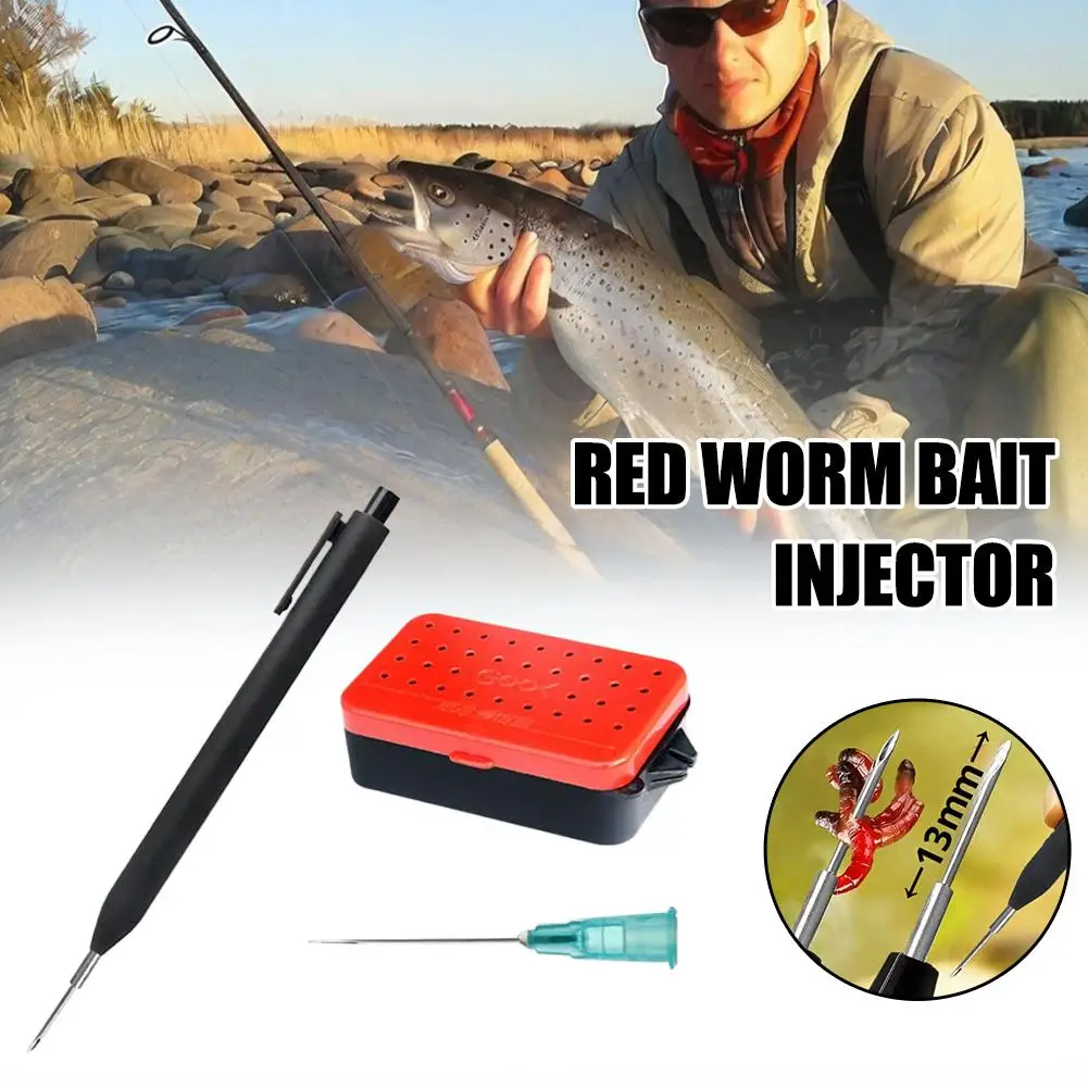 

Автоматическая игла для прикормки с управлением одной кнопкой, силиконовый наконечник из пищевого силикона для мотыликов, личинок, червей, эргономичная