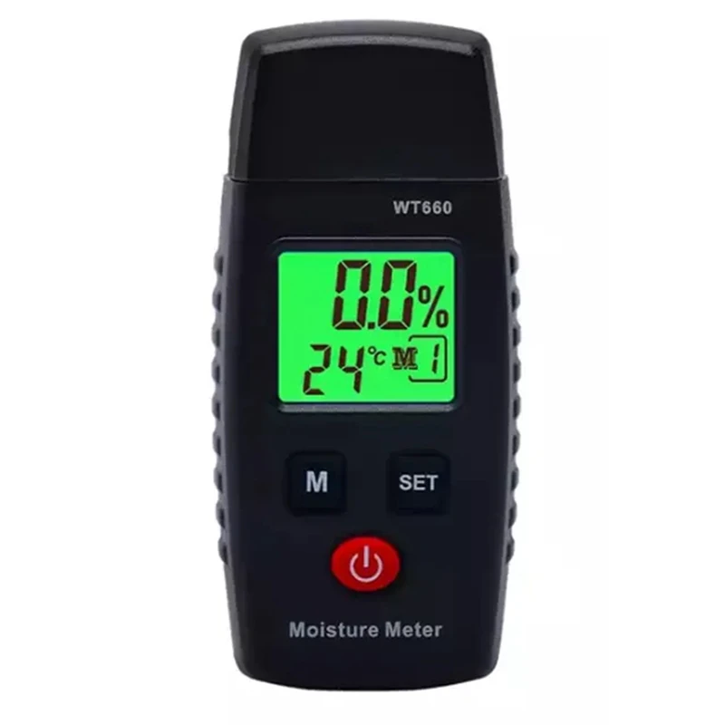 ABKO-medidor de humedad de madera, Detector de humedad Digital tipo Pin, Detector de fugas de agua, medidor de humedad portátil para madera, paredes