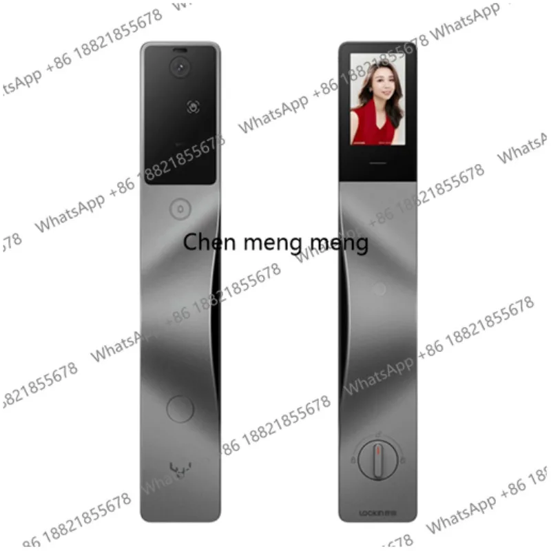 Wood Door Lock Palm Vein 3D Face Recognition Visual WIFI Homekit Mihome Smart Digital Electronic Fingerprint Door