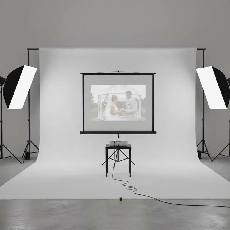 

Photography Support System 6.5 x 10 ft For Wedding Photo Studio Party, 5 Crossbars Portable Backdrop Stand Heavy Duty Metal
