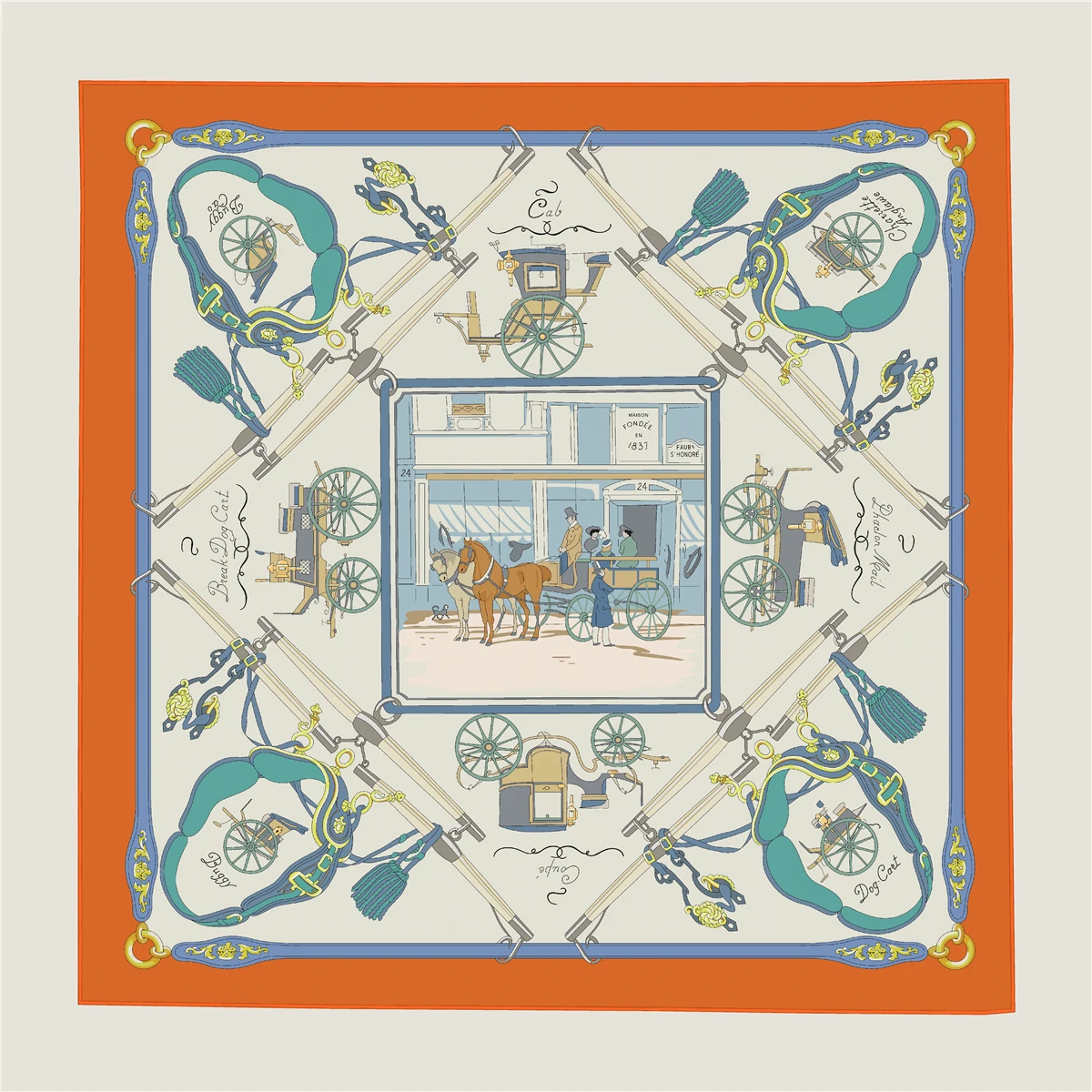 

Winter 110cm Scarf Silk Cashmere Shawls Luxury Designer Pashmina Women Square Herms Rolled Edges Stole Christmas