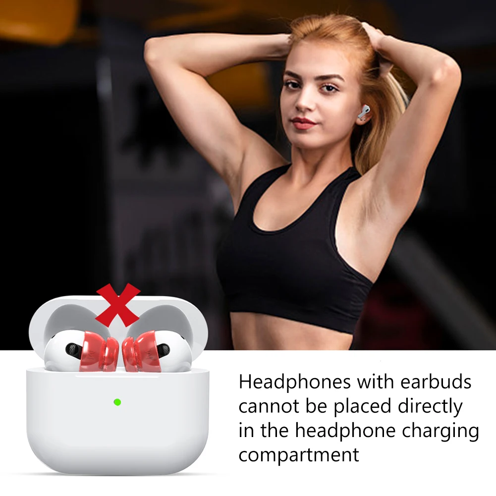 

5/1 Pairs Earbuds Earphone Tips Earplug Cover with Storage Sleeve for Airpods3/2/1 Soft TPE Earphone Ear Caps Tips