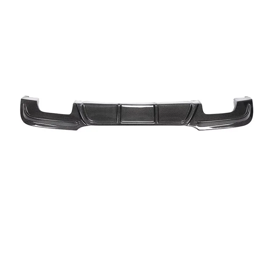 For BMW 3 Series E90 320 330 2005-2011 Carbon Fiber Car Rear Bumper Diffuser Rear Splitters Spoiler Back lip K Style Body Kit - view 4