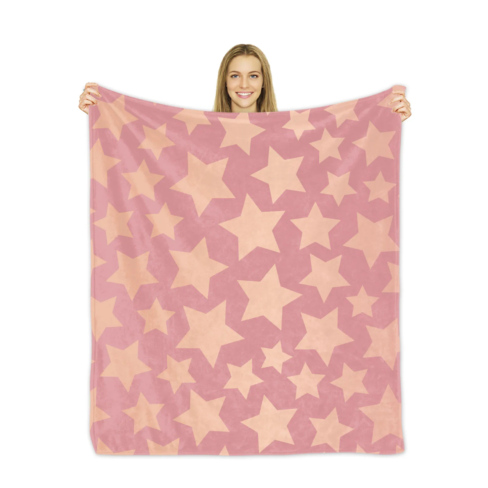 Pentagram Star Throw Blanket Aesthetic Designer Funny Soft Cozy Microfiber Flannel Fleece Huggl For Couch Home Bed And Sofa Camp