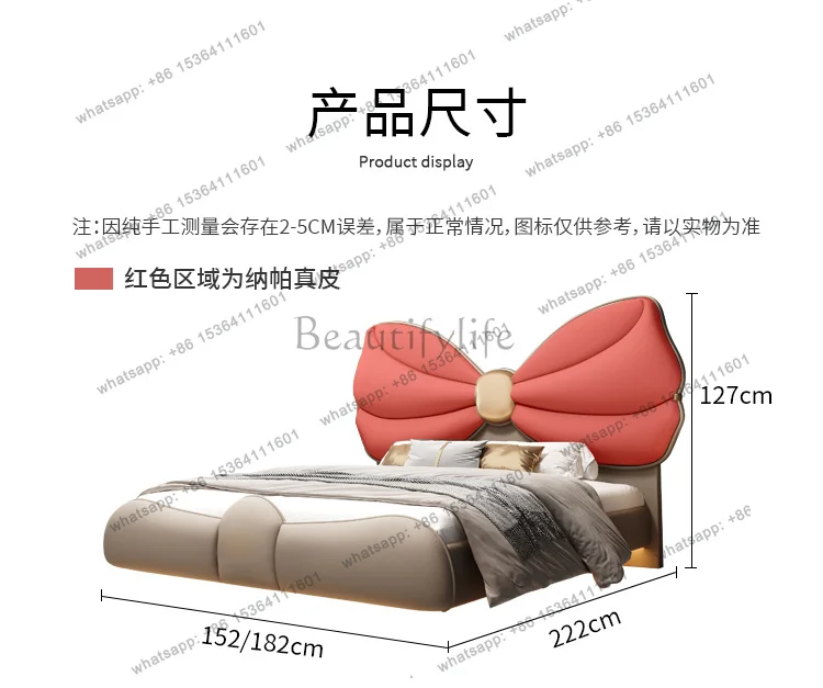 Double Bed 2 People Bedroom Furniture 180x200cm Luxury Suspended Frame Wedding Beds Twin Beds Frame Queen Size Bed Frames