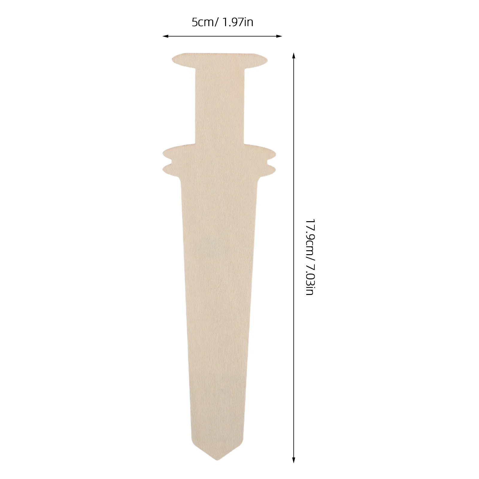 24Pcs Wooden Swords Cutouts Unfinished DIY Paint Crafts Kids Creative Birthday Party Decoration Art Activity Wood Swords