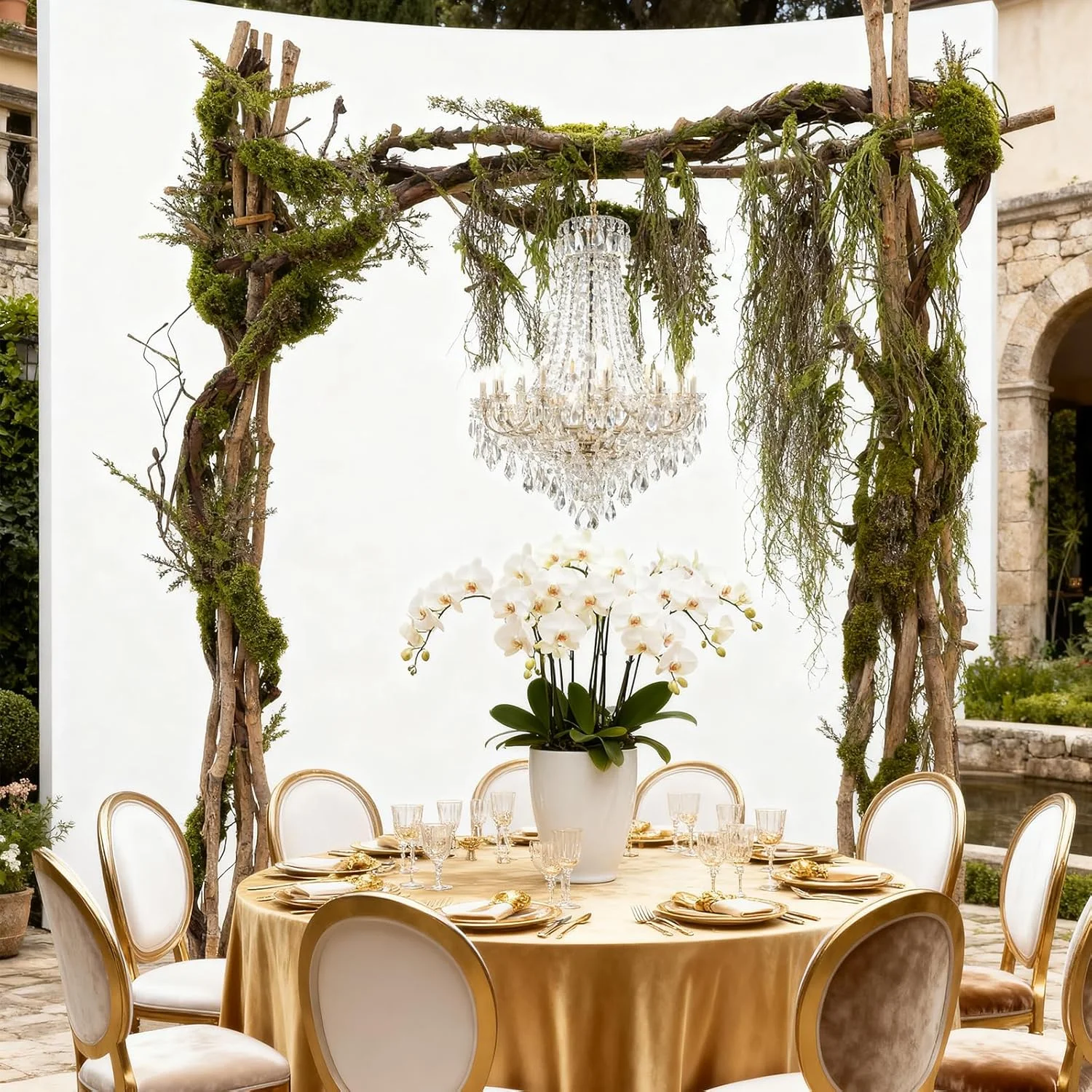 Artificial Wilted Rattan Branches with Moss Fake Ivy Plants for Wall Hanging Gardens Home Indoor Outdoor Desktop Landscaping