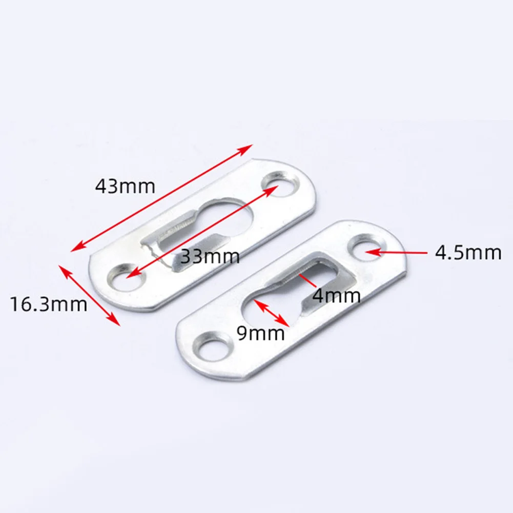 Practical Keyhole Hanging Bracket Plate for Flush Wall Mounting Mounting Solution for Signs Set of 10 Metal Material