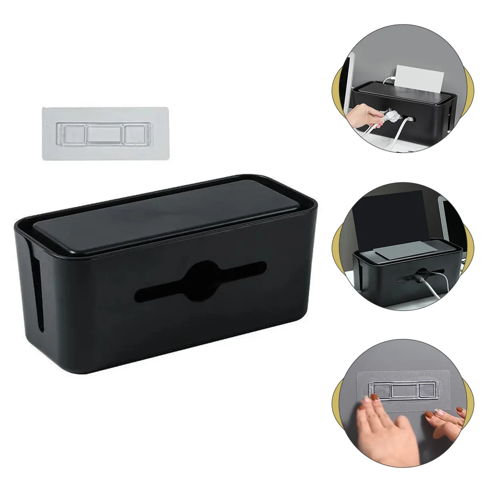 

Plug Storage Box Cord Organizer Wire Organizers for Cords Socket Power Line Manager Abs Cable Case Office